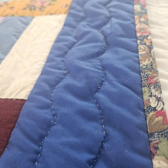 Quilt Amish Handmade Rail Fence 67x80 Full-Size Bed Oversized Twin Lancaster PA - Picture 5 of 11